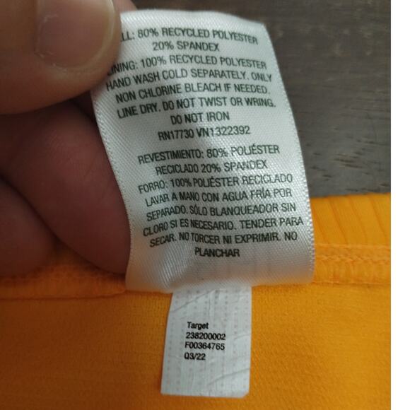 Wild Fable NWT Size Juniors 1X (17-18) Orange Low-Rise Cheeky Bikini Bottoms - Picture 5 of 7